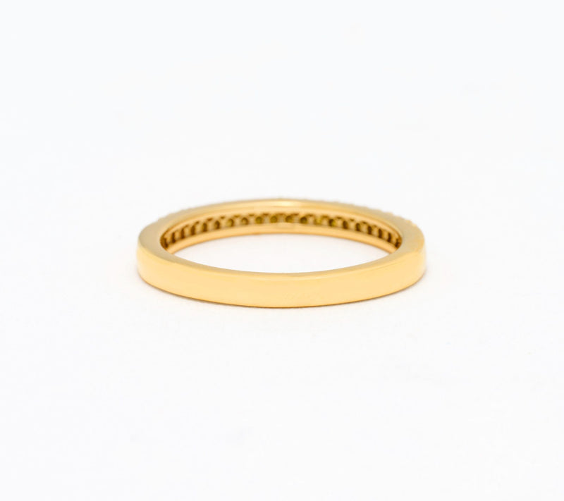 Accents by Affinity 0.20 cttw Yellow Pave Ring, Sterling — View 2