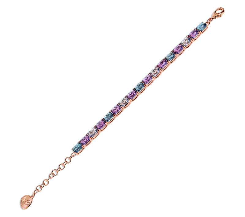 Diamonique x  Bronzo Italia Tennis Bracelet — View 2