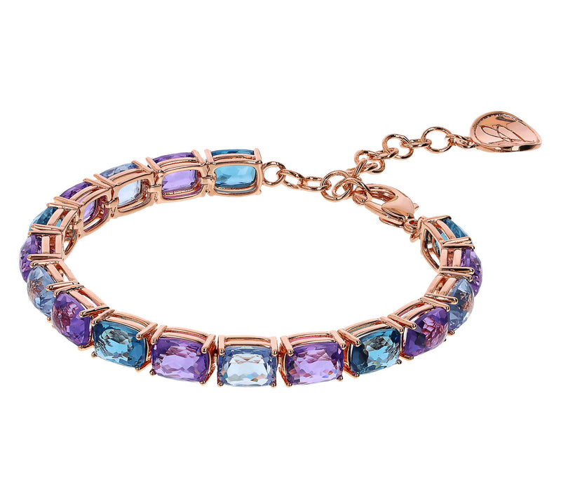 Diamonique x  Bronzo Italia Tennis Bracelet — View 9
