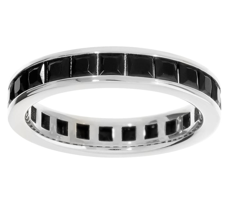 Diamonique x Bronzo Italia Eternity Band Ring — View 11