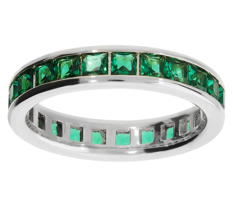Diamonique x Bronzo Italia Eternity Band Ring — View 12