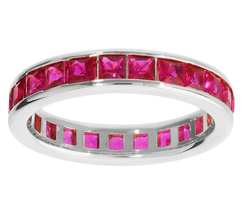 Diamonique x Bronzo Italia Eternity Band Ring — View 13