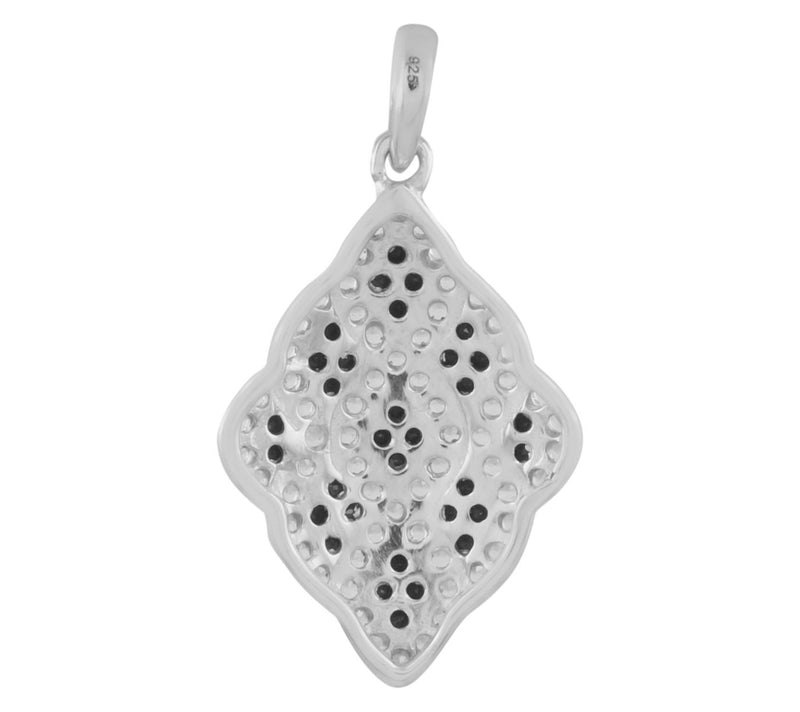 Affinity Gems Spinel & White Topaz Pendant, Sterling Silver — View 2