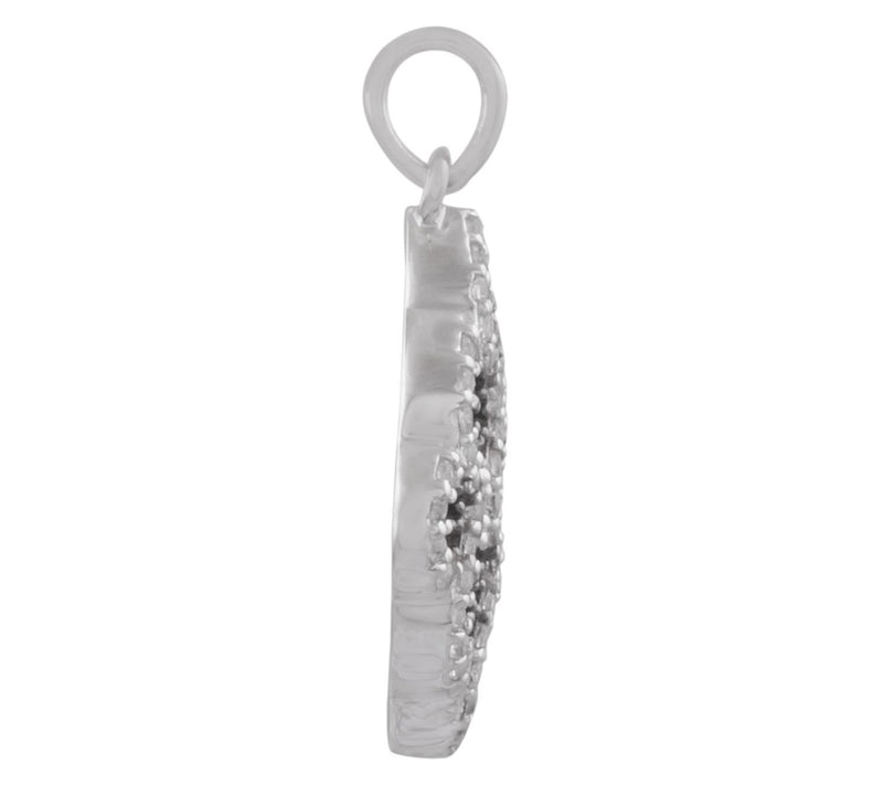 Affinity Gems Spinel & White Topaz Pendant, Sterling Silver — View 3