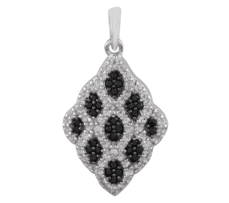 Affinity Gems Spinel & White Topaz Pendant, Sterling Silver — View 6