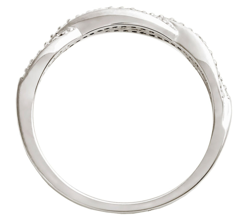 XO TACORI Lab Grown Diamond Twisted 0.13 cttw Ring, 14K Gold — View 4