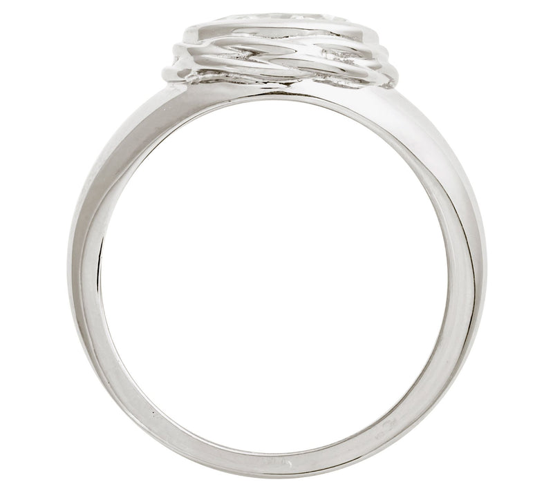 XO TACORI Lab Grown Diamond 1 cttw Oval Signet Ring, 14K Gold — View 7