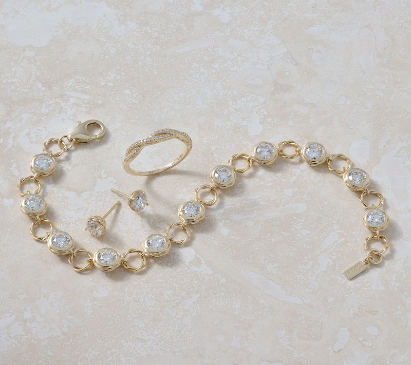 XO TACORI Lab Grown Diamond 5.5 cttw Station Bracelet, 14K — View 9