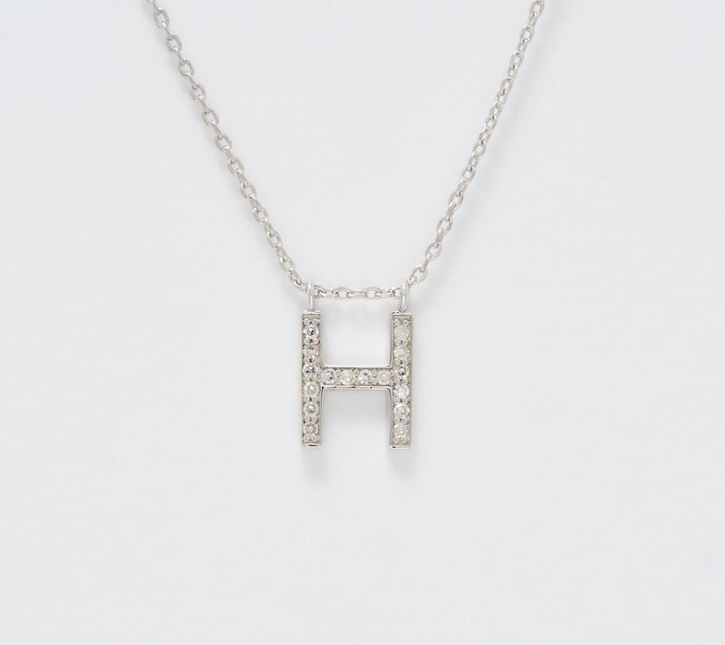 Accents by Affinity 0.11 cttw Initial Pendant Necklace, Sterl — View 38