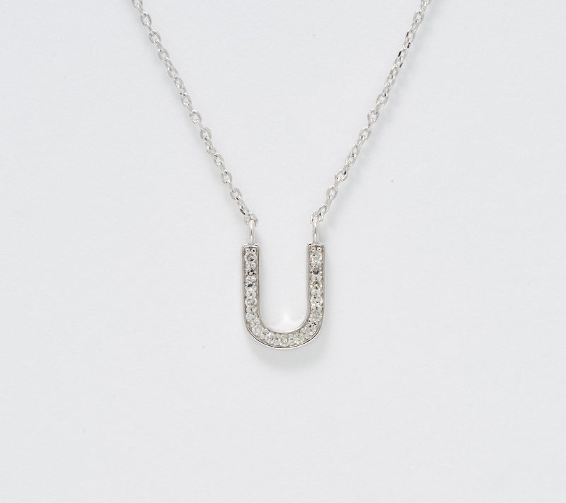 Accents by Affinity 0.11 cttw Initial Pendant Necklace, Sterl — View 51