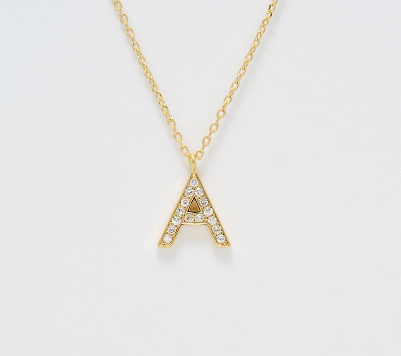 Accents by Affinity 0.11 cttw Initial Pendant Necklace,Plated — View 31