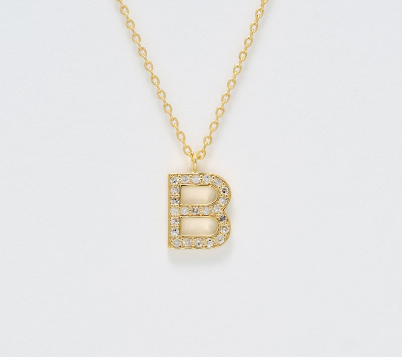 Accents by Affinity 0.11 cttw Initial Pendant Necklace,Plated — View 32