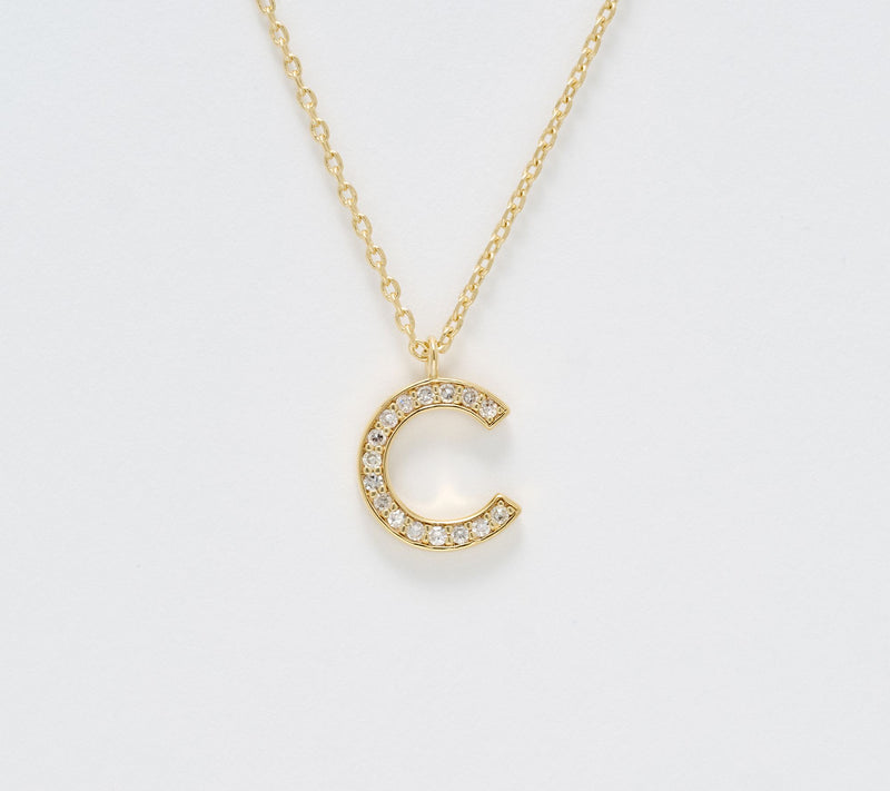 Accents by Affinity 0.11 cttw Initial Pendant Necklace,Plated — View 33
