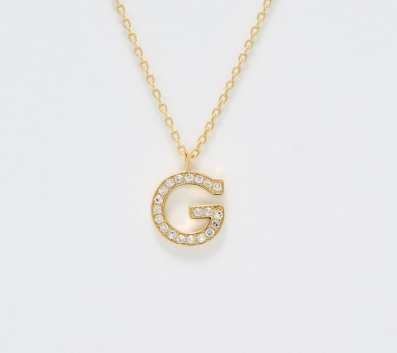 Accents by Affinity 0.11 cttw Initial Pendant Necklace,Plated — View 37