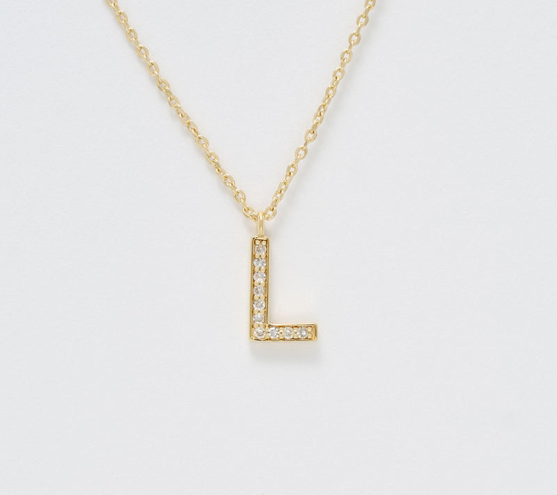 Accents by Affinity 0.11 cttw Initial Pendant Necklace,Plated — View 42