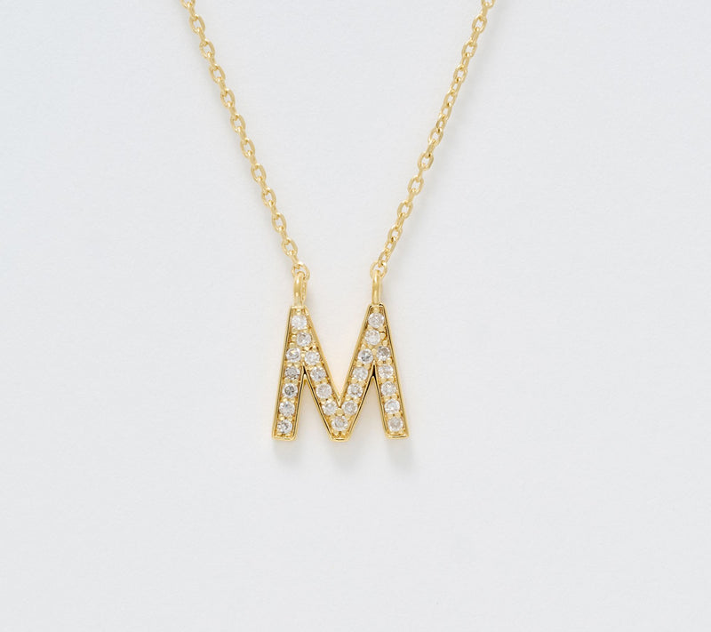 Accents by Affinity 0.11 cttw Initial Pendant Necklace,Plated — View 43