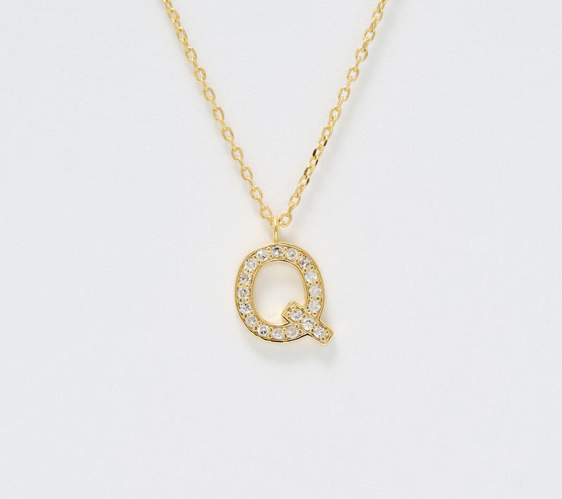 Accents by Affinity 0.11 cttw Initial Pendant Necklace,Plated — View 47