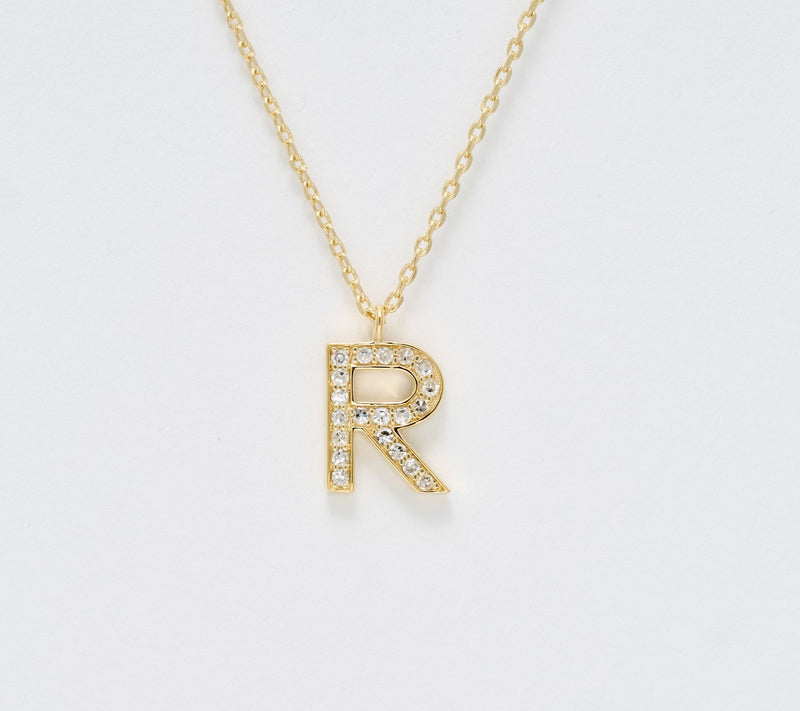 Accents by Affinity 0.11 cttw Initial Pendant Necklace,Plated — View 48