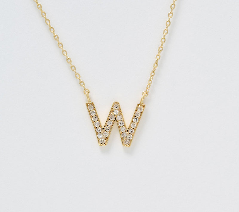Accents by Affinity 0.11 cttw Initial Pendant Necklace,Plated — View 53