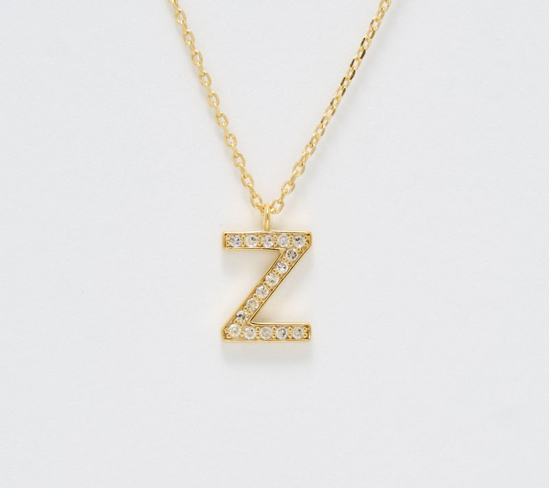 Accents by Affinity 0.11 cttw Initial Pendant Necklace,Plated — View 56