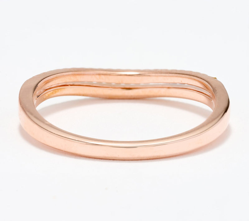 Accents by Affinity 0.15 cttw White & Champagne Ring, Sterling — View 4