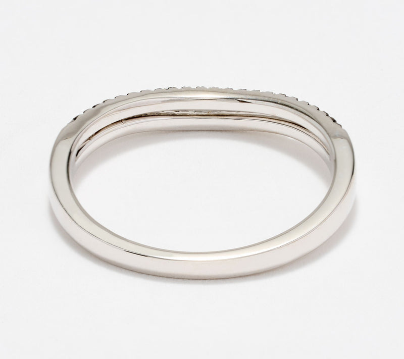 Accents by Affinity 0.15 cttw White & Black Ring Sterling Silver — View 4