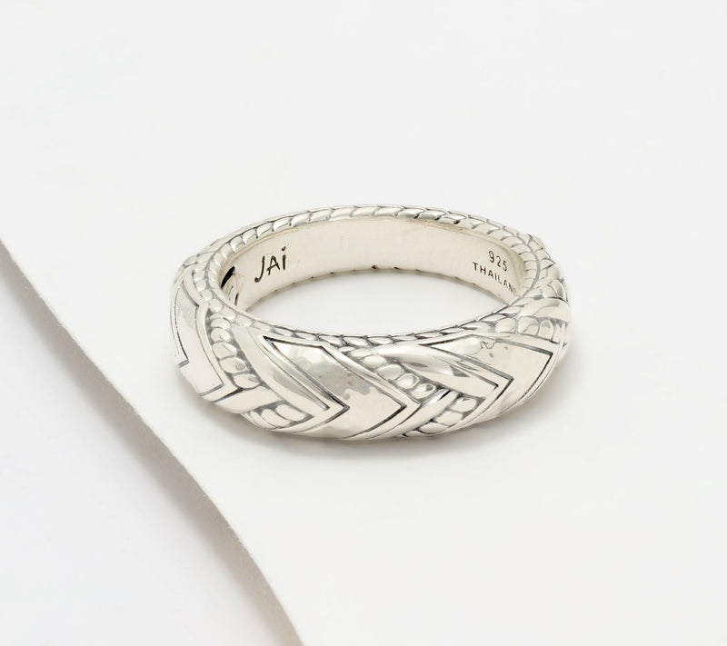 JAI Sterling Silver Legacy Weave Ring Ring — Main view