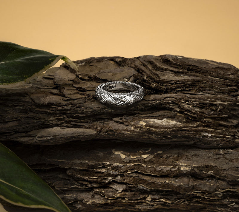 JAI Sterling Silver Legacy Weave Ring Ring — View 3