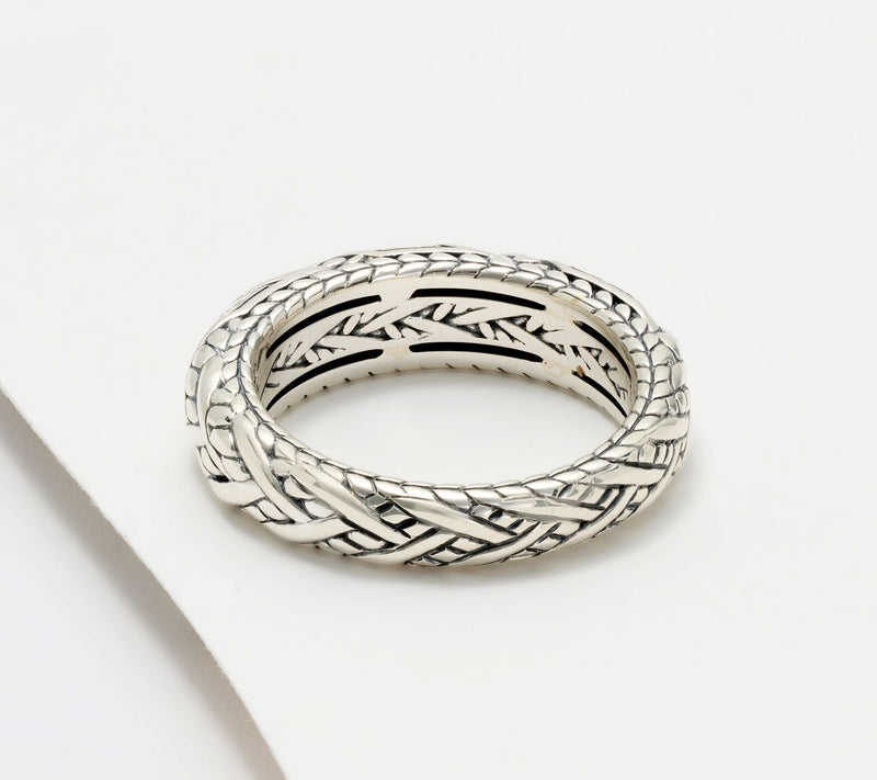 JAI Sterling Silver Legacy Weave Ring Ring — View 2