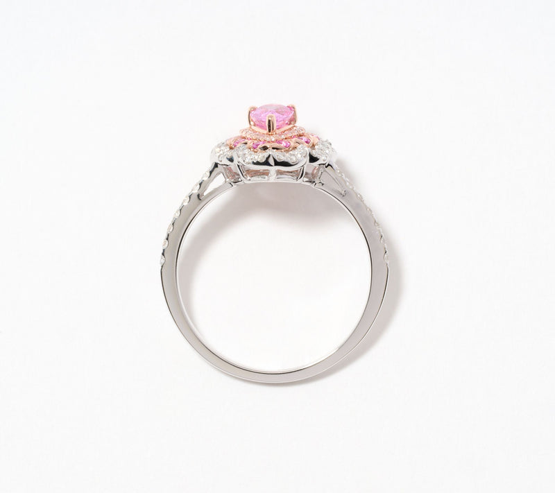 Effy 14K Diamond & Pink Sapphire Ring — View 3