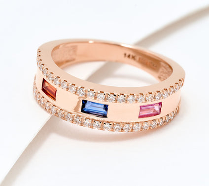 Effy 14K Rose Gold Diamond Ring