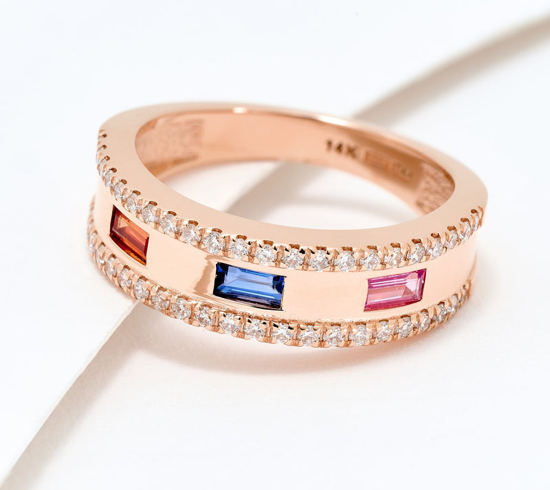 Effy 14K Rose Gold Diamond Ring — Main view