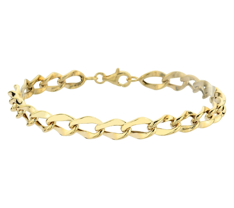 Adorna 14K Gold 6mm Open Curb Chain Link Bracelet — View 2