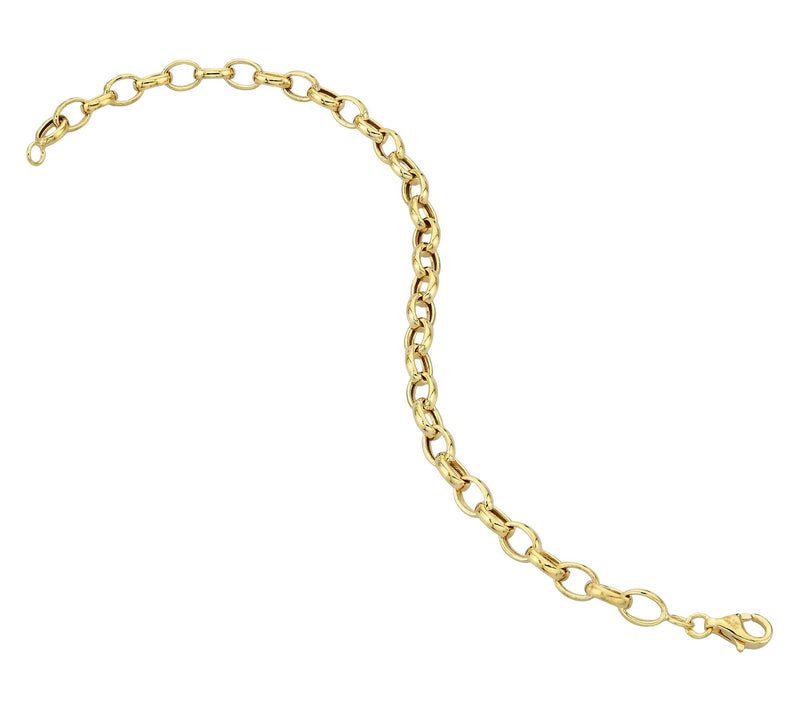 Adorna 14K Gold Rolo Chain Bracelet — Main view