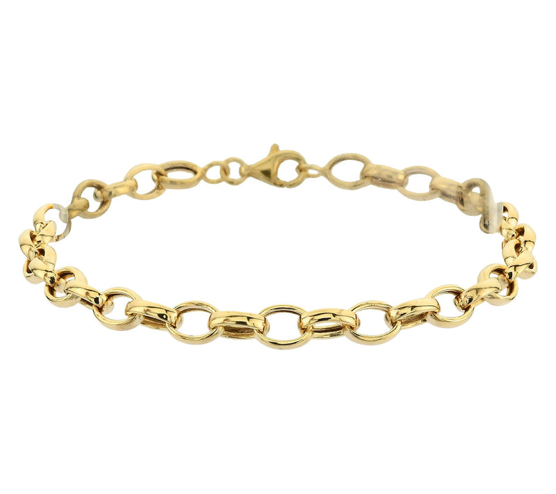 Adorna 14K Gold Rolo Chain Bracelet — View 2