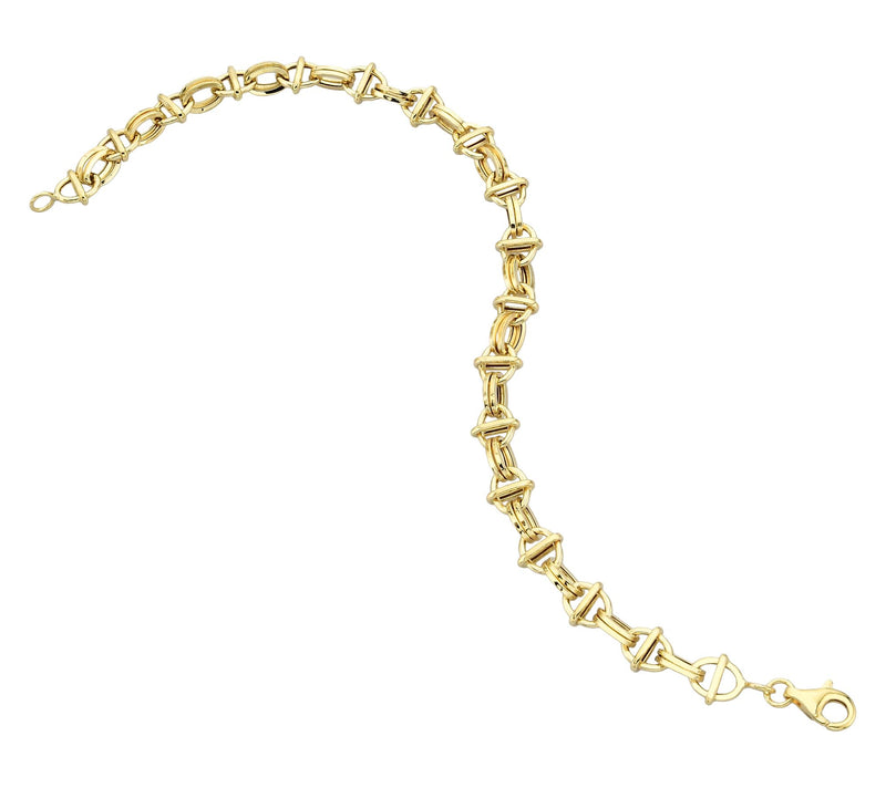 Adorna 14K Gold Mariner Link Bracelet — Main view