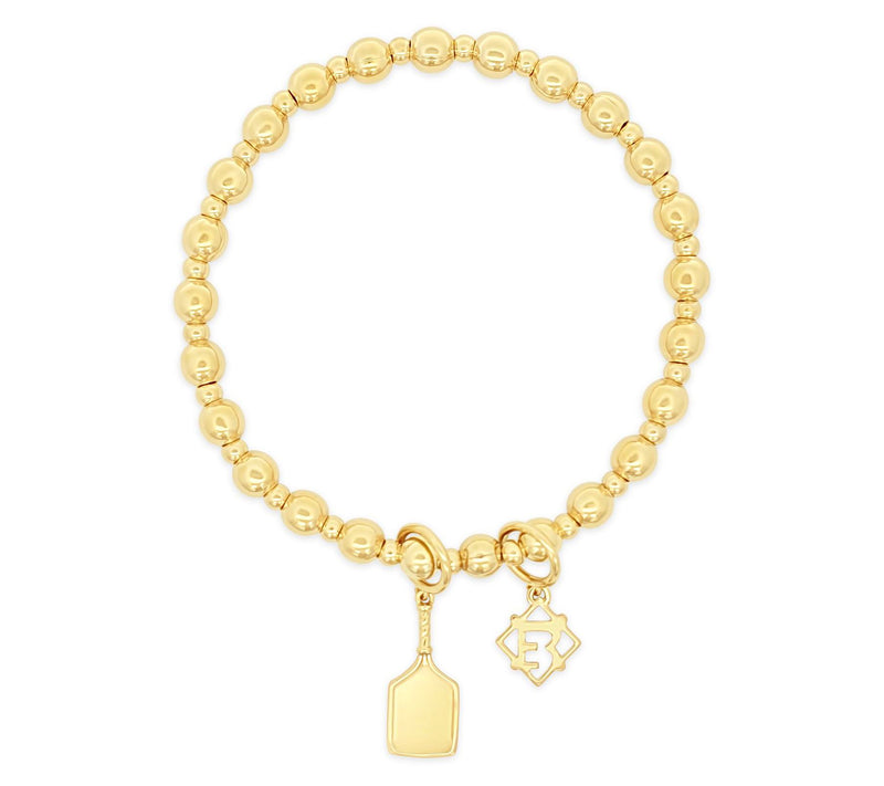 Elyse Ryan 14K Gold Clad Pickle Ball Bracelet — View 3
