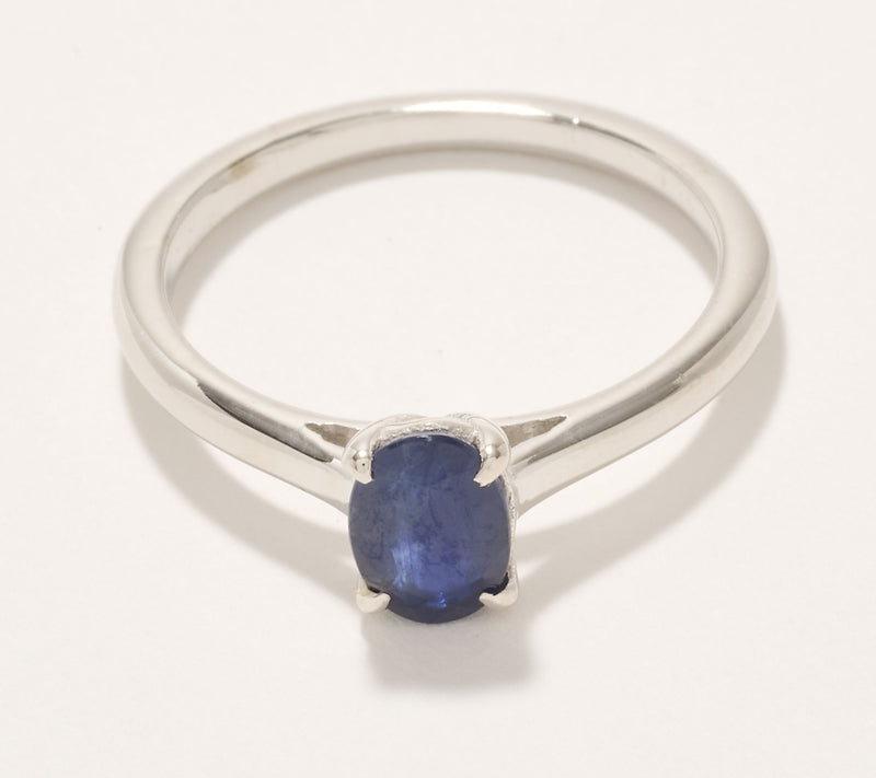 Affinity Gems Precious Solitaire Gemstone Ring Sterling Silver — View 5