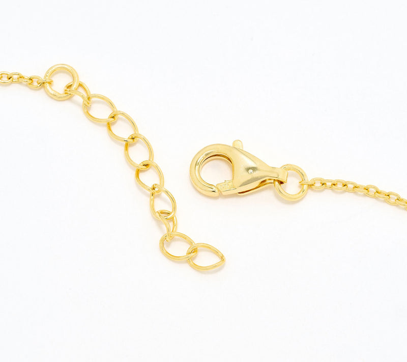 Diamonique Classics Baguette Anklet, Sterling Silver — View 3