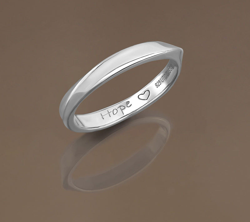 Christian James by Scott Grimes Sterling Silver Message Ring — View 2
