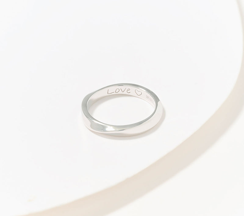 Christian James by Scott Grimes Sterling Silver Message Ring — Main view