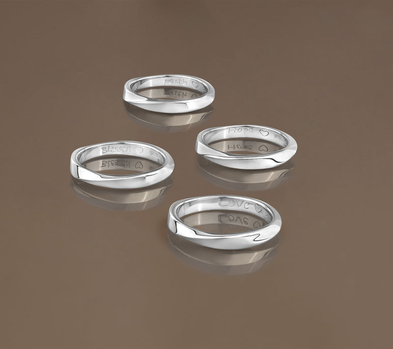 Christian James by Scott Grimes Sterling Silver Message Ring — View 3