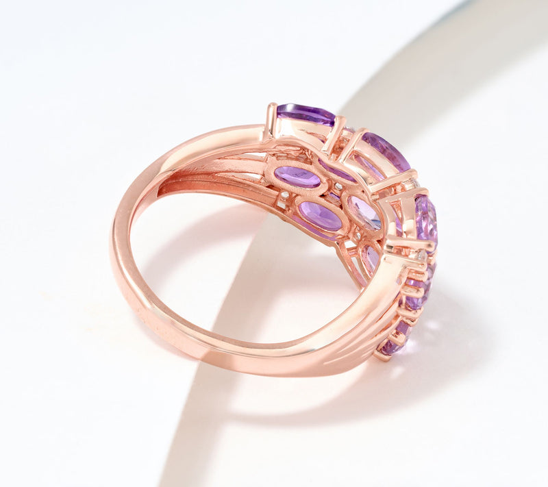 JEN by Jennifer Miller Oval Ombre Band Ring, Sterling Silver — View 6