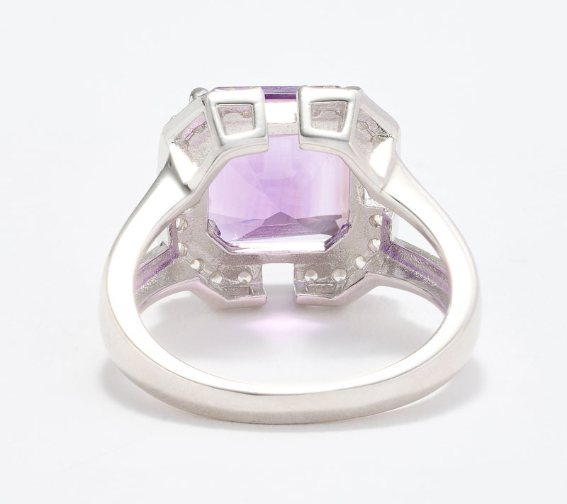 JEN by Jennifer Miller Assher Cut, Ring, Sterling Silver — View 6