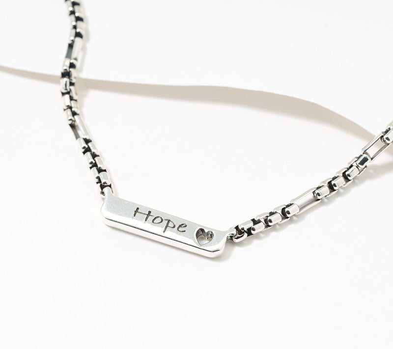 Christian James by Scott Grimes Sterling Silver Message Luciano Necklace 18.7g — Main view