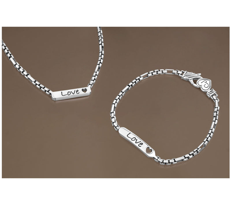 Christian James by Scott Grimes Sterling Silver Message Luciano Necklace 18.7g — View 4