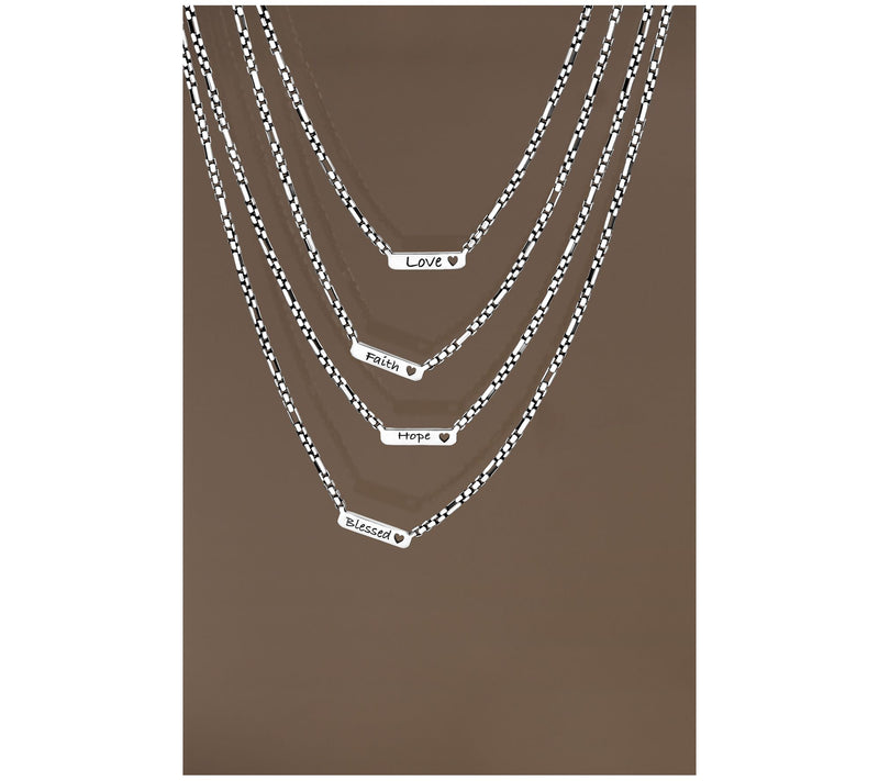 Christian James by Scott Grimes Sterling Silver Message Luciano Necklace 18.7g — View 3