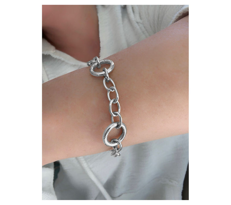 Goddaughters Sterling Silver Adjustable Charm Holder Bracelet — View 5