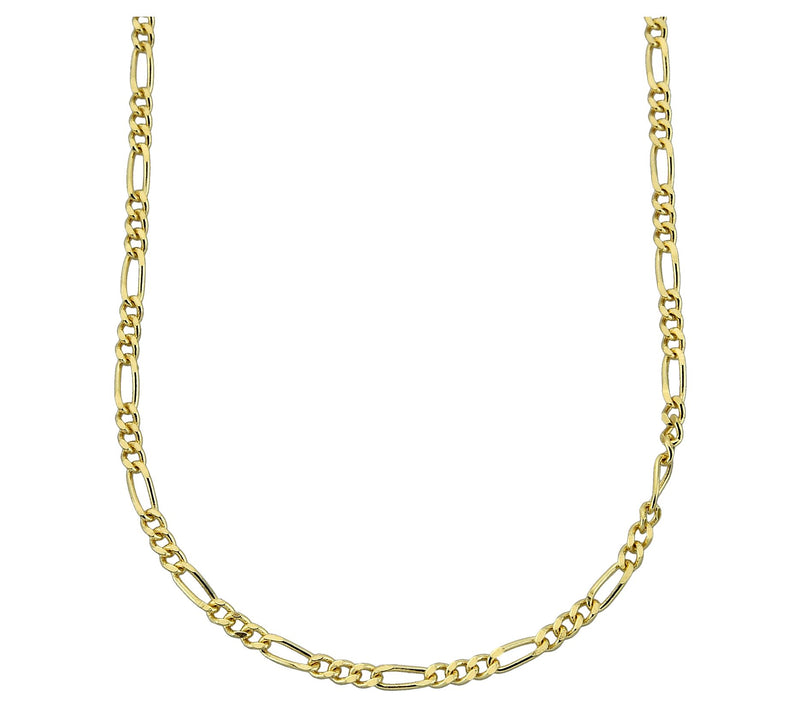 Adorna 14K Gold 1.25mm Solid Figaro Chain Necklace — Main view