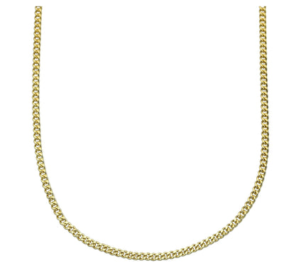 Adorna 14K Gold 1mm Solid Cable Chain Necklace